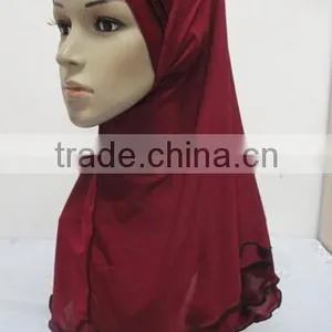 H262 Latest Muslim Hijab With Curling thumbnail-2