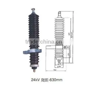 Porcelain Jacket Surge Arrester 24kV 630mm thumbnail-1