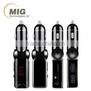 New LCD Bluetooth Car Kit MP3 FM Transmitter SD USB Charger Handsfree for IPhone thumbnail-5