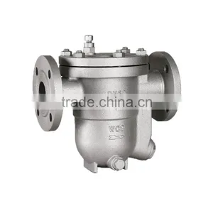 Standard Cast Steel Leverage Float Type Flange Ending Sream Trap Valve thumbnail-2