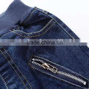Rib Waist Children Jeans Pants Boys Denim Pants Kids Jeans thumbnail-2