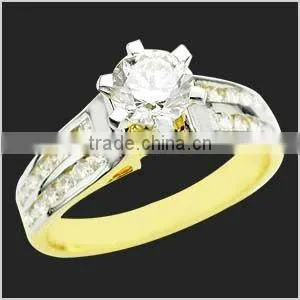 Round Gemstone Solitaire Rings thumbnail-1