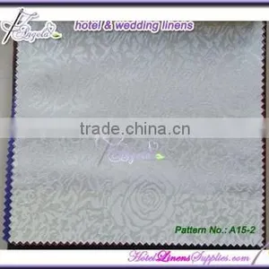 Dia-126"(320cm) Rose Pattern Polyester Jacquard Tablecloths for Table Decorations-Jacquard Pattern No. A15-1,2,3,4 thumbnail-2
