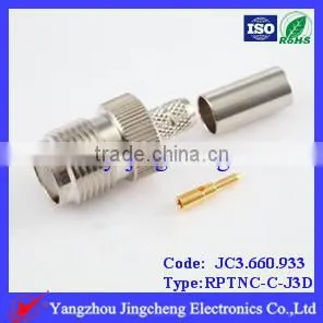 RPTNC Female Body With Male Pin for 3D-FB LMR200 Cable thumbnail-1