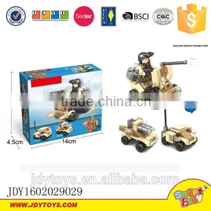 Toy Brick Military Toys Series Military Vehicle 3 in 1 Changeable Military Car thumbnail-2
