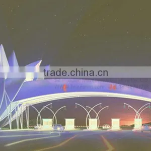 PVDF 30 Years Guaranty Design Diversity Toll Station Membrane Structure thumbnail-1