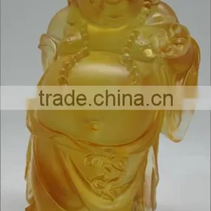 Gold Ingot Buddha Buddhism Lobby Decoration Colored Glaze Liuli thumbnail-1