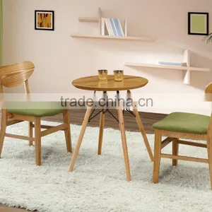 Solid Wood Ash Chair Dining Kitchen Cafe Chair and Solid Wood Table Modern Cafe Chairs and Tables thumbnail-1
