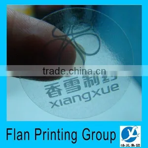 Logo Print Transparent Sticker Self Adhesive Clear Label,round Plastic Transparent Stickers Printing thumbnail-4