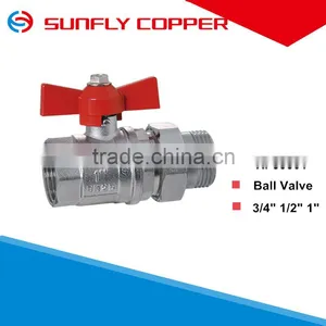 Nickle-plating PN 25 Ball Valve thumbnail-1
