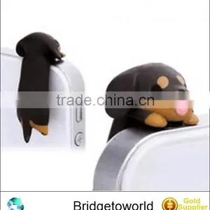 Wholesale Puppy Mobile Phone Dust Proof Plug All Phones for 3.5mm Earphone thumbnail-1