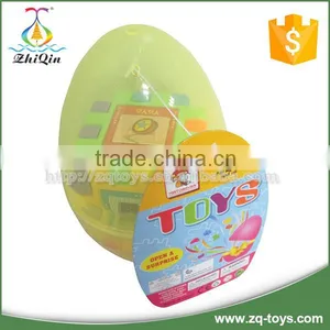 Egg Shape Children Plastic Cube Building Block thumbnail-1