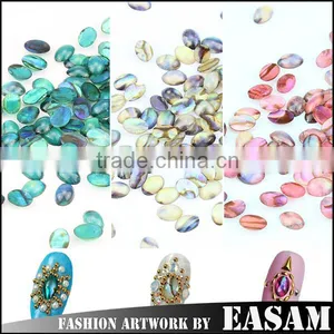 2015 New 3D Nail Accessories Natual Abalone Shell Jewelry Stone for Nail Art Decoration thumbnail-1