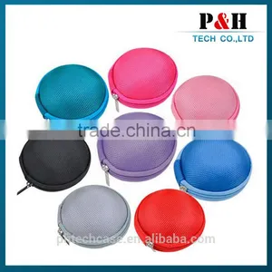 Custom Made Fashion Good Quality Lovely Cut Velvet Cheap EVA Earphone Mini Bag Case thumbnail-5