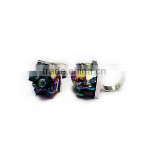 Crystal Quartz Colorful Crystal Point Ring thumbnail-5