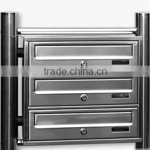 Hot Sale 304 Stainless Steel Outdoor Mailboxes for Apartments 6 Boxes thumbnail-4