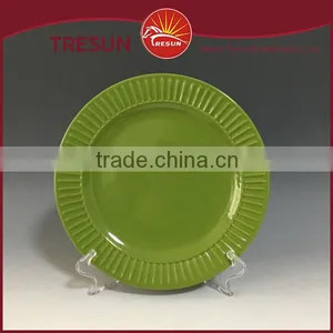 Stoneware Embossing Plates, Ceramic Solid Color Glaze Plates thumbnail-3