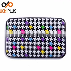 Luckiplus Inventory Black With Yellow Floral Aluminum Wallets Identity Theft Blocker thumbnail-3