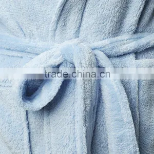 Super Soft Waterproof Microfiber Coral Fleece Bathrobe thumbnail-4