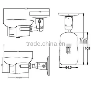 Wholesale 720p Outdoor IR Bullet HD Cmos ip Camera With P2p thumbnail-5