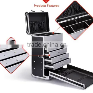 Guangzhou Sunrise Wholesale Rolling Aluminum Makeup Metal Storage Case thumbnail-4