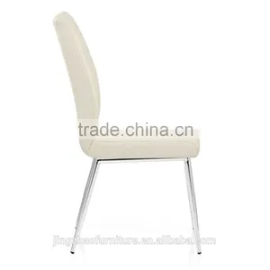 Modern White Dining Chair thumbnail-3