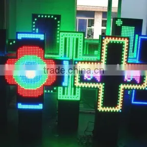 IP65 Outdoor LED Display P20 Pharmacy Cross Sign With Full Color thumbnail-6