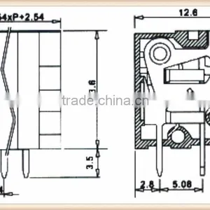 Video Device 2.54MM Screwless Terminal Connectors Blocks thumbnail-5