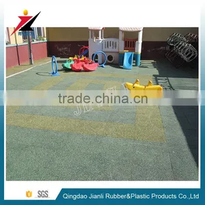 Rubber Kindergarten Flooring Mats With EPDM Granules 15-50mm With SGS Certificate thumbnail-4
