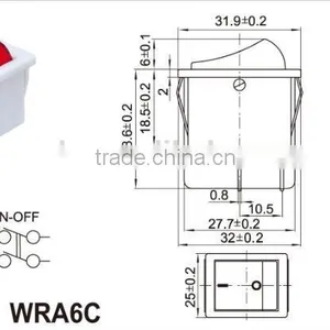 Mini Rocker Switch,led Illuminated Rocker Switch,Electrical Drinking Fountain Rocker Switch,Rocker Switch Oval Ellipse With Ligh thumbnail-3