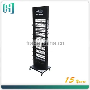 Metal Wholesale Floor Ceramic Tiles Glass Price Display Stand HSX-S0029 thumbnail-1