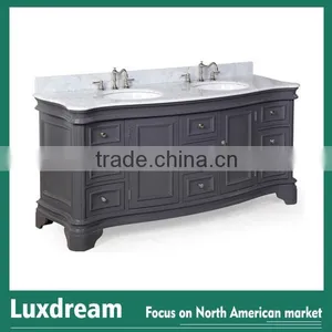 72" Toronto Solid Wood Cabinet With Traditional Design Bathroom Vanity thumbnail-6
