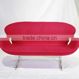 Mid Century Modern Arne Jacobsen Style Swan Twin Chair Swan Sofa thumbnail-2