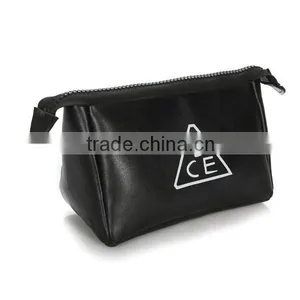 Small Leather Custom Cosmetic Bag for Girls thumbnail-1
