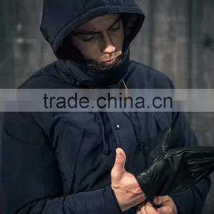 Classic Knee Length Warm Winter Overcoat With Hood Long Mens Coat thumbnail-6
