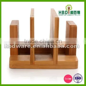 BSCI Factory High Quality Bamboo Wood Kitchen Napkin Holder Wholesale thumbnail-1