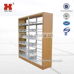 Best Selling School Library Bookshelf/wooden Side Metal Bookshelf thumbnail-1