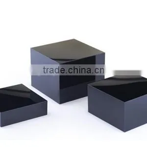 Acrylic Gloss Stacking Display Cubes Nesting With 1 Large, 1 Medium, 1 Small Stand thumbnail-1