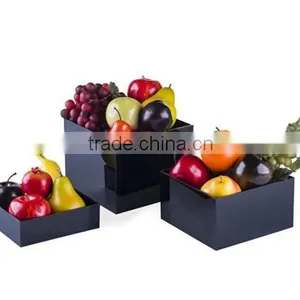 Acrylic Gloss Stacking Display Cubes Nesting With 1 Large, 1 Medium, 1 Small Stand thumbnail-3