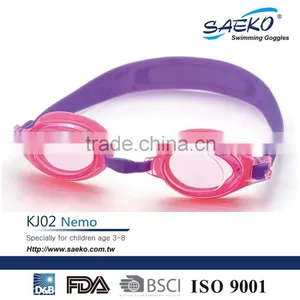 KJ02 - Best Selling Cute Comfortable Anti-Glare Kids Children Junior Swimming Goggles thumbnail-1