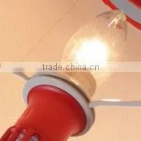 Metal Wire Table Lamp Base Fabric Shade Table Lamp thumbnail-6
