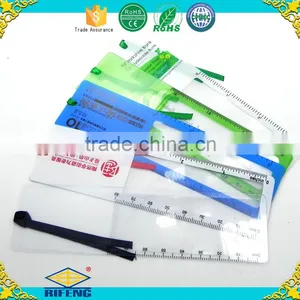 Promotional Gift Plastic Fresnel Ruler Magnifier/magnifying Glass Bookmarks thumbnail-1
