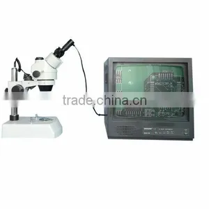 0.35 MP Video Stereo Microscope With Video Microscope Camera thumbnail-1