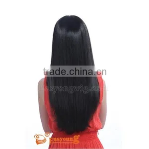 Ladies 26 Inches Lace Synthetic Natural Hair Wigs Manufacture in China thumbnail-4