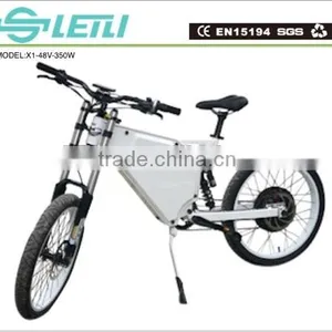 48V 350W off Road Stealth Bomber Electric Bicycle , Beach Cruiser Electric Bicycle, Men's Ebike thumbnail-1