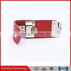 USB2.0 Factory Directly Sale Leather USB Flash Drive Memory Flash Stick thumbnail-1