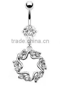 Starfish Wreath Belly Button Navel Ring,belly Ring, Navel Belly Jewelry thumbnail-1