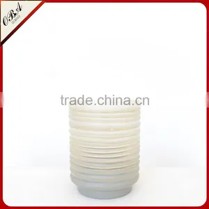Hot Sales Handmade Stripe Cylindrical Glass Vase Super Quality Straight Tall Glass Flower Vase thumbnail-3