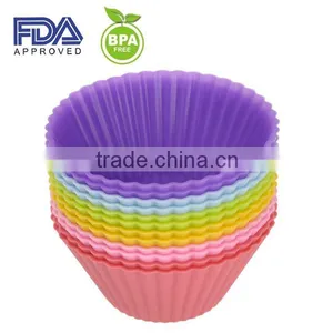Wholesale Popular Baking Cups FDA Silicone Cupcake Liner to Amazon thumbnail-1