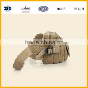 Classical Style Multilayer Adjustable Strap Canvas Waist Bag for Outdoor Cycling thumbnail-4
